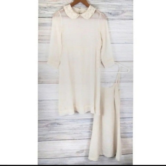 ELKIN Silk Romantic Pretty Feminine Blake Dress XS - Picture 5 of 8